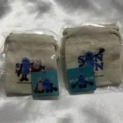 パペットスンスン チャーム付きミニ巾着 ガチャ