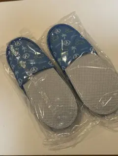 ディズニーアンバサダーホテル スリッパ 子供用 2足セット ブルー 未使用