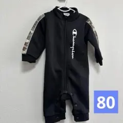 ⭐️2/28まで限定⭐️ Champion ブラック　ロンパース ベビー　80