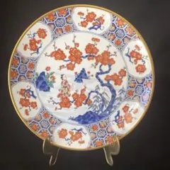 梅花の宴有田焼 昭和時代 香蘭社 フランクリンポーセリン 限定版絵皿 23cm