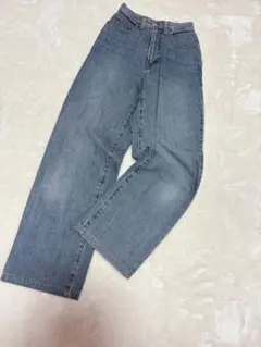 【wrangler】ワイドデニムパンツ　ストリート　 ライトブルーデニム W58