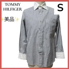 トミーヒルフィガー クレリックストライプシャツS 美品✨