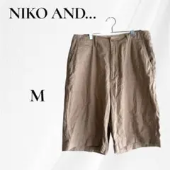 ニコアンド ハーフパンツ M ベージュ 麻混 メンズ ショートパンツのサムネイル