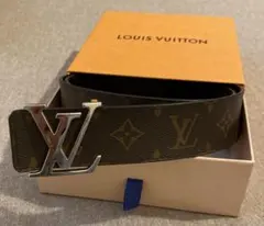 銀座Louis Vuitton 購入LVバックル シルバー40MM リバーシブル