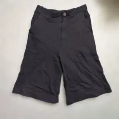 familiar 黒 ハーフパンツ ゴムウエスト 130