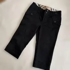 BURBERRY BLUE LABEL クロップドパンツ　ブラック　36