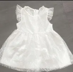 ベビードレス 蝶々 女の子 ワンピース 誕生日 フォーマル イベント 90