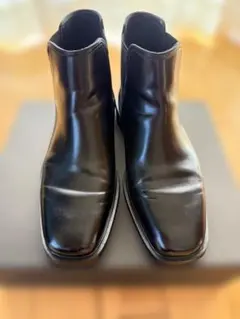 再値下げ　コールハーン25.5cmブラックレザー サイドゴアブーツ