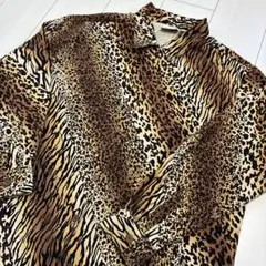 WILD LIFE TAILOR パイル レオパード シャツ ヒョウ柄 M - メルカリ