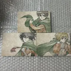 進撃の巨人 アニメイト 特典 ポストカード エレン ミカサ アルミン