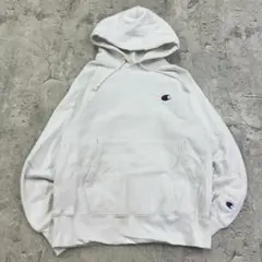 (*e様 チャンピオン　リバースウィーブ　ワンポイント　刺繍　パーカー　古着　ホ