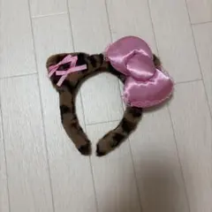 USJ ハローキティ カチューシャ ヒョウ柄 ピンクのサムネイル