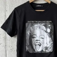 SOMEDIFF Tシャツ 黒 Lサイズ マリリンモンロー　アインシュタインのサムネイル