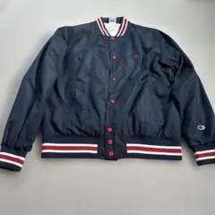 Champion ネイビー ナイロンジャケット L