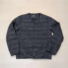【美品】無印良品軽量ダウンノーカラージャケット メンズMサイズ
