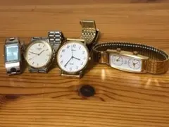 【腕時計4点　ジャンク品】ランセル、クレージュ、シチズン