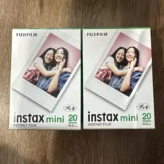 FUJIFILM instax mini インスタントフィルム ２箱セット