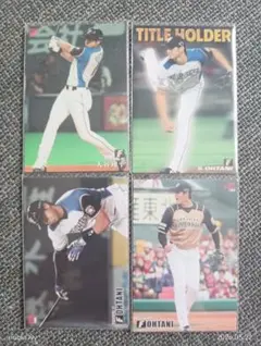 カ*歌様 プロ野球チップスカード 大谷翔平選手4枚セット バラ売り不可