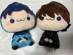 【難あり】忍たま乱太郎　ドクタケ忍者隊最強の軍師　もちぴこぬいぐるみ2点