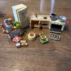 シルバニア　キッチンセット　冷蔵庫　オープンなど