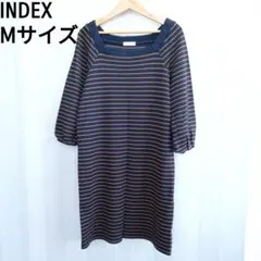INDEX Mサイズ ストライプワンピース