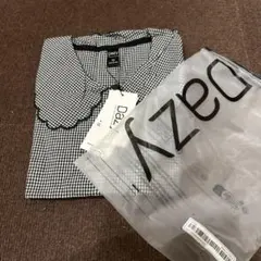 Dazy ギンガムチェック 襟付きシャツ Lサイズ