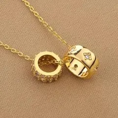 サージカルステンレス 金アレ 【爆売れ】トゥーリング✨czダイヤネックレス