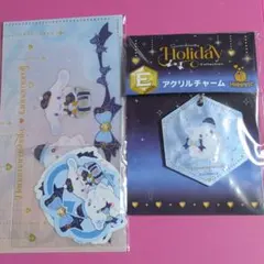 サンリオ くじ ステッカーセット アクリルチャーム はなまるおばけ シナモン