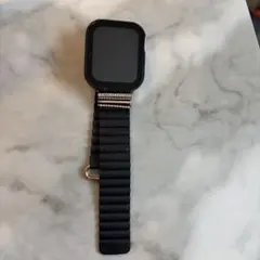 Apple Watch用 ブラック ナイロンバンド