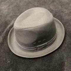 未使用！アンゴラ100% Borsalino ボルサリーノ 中折れハット56cm 