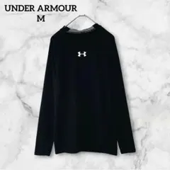 【訳あり】アンダーアーマー 長袖 コンプレッション モックネック　 M　ブラック