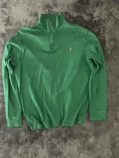 Polo Ralph Lauren Estate Rib ハーフジップ L緑