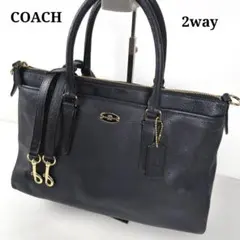 ​【極美品】COACH 2way ショルダーバッグ A4 モルガン サッチェル
