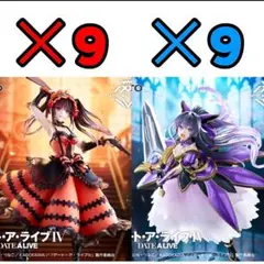 デート・ア・ライブ　フィギュア　AMP＋　時崎狂三　夜刀神十香　✕１８個セット