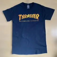 THRASHER Tシャツブラック バックプリント有