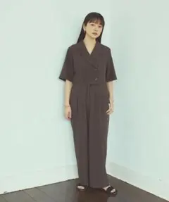 新品タグ付き】XS 高山直子さんコラボ/ハーフスリーブオールインワン