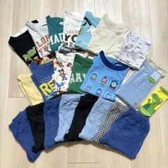 男の子　100センチ　まとめ売り　新品未使用あり　23点　夏服　半袖　半ズボン