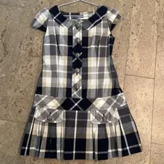 BURBERRY BLUE LABEL 半袖チェックミニワンピース 36