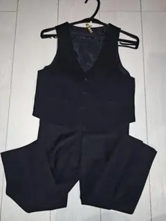 COMME CA ISM ブラック スーツ 110A