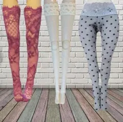 ハルモニアブルーム/ニアハルモニア用タイツ＆ニーソックス３点セット★PONGEE