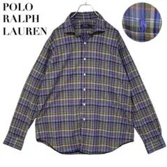 美品✨ポロラルフローレン 長袖シャツ 現行タグ マドラスチェック XL相当