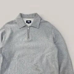 90s old stussy 紺タグ ハーフジップ スウェット S