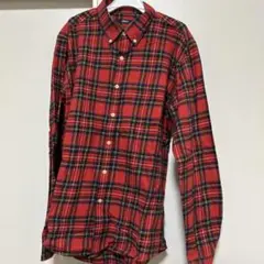 SPAO 赤チェックシャツXL
