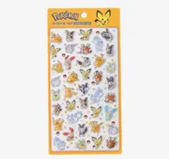ポケモン 3D クリスタル ステッカー ぷくぷくシール でんきピカピカ