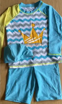 キッズ男女兼用　ラッシュガード水着3点セット