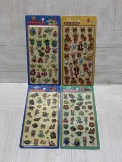 ディズニーキャラクター3D立体シール 4枚セット