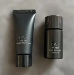 ONE BY KOSÉ ポアクリアセット　スクラブウォッシュ　オイル　サンプルのサムネイル