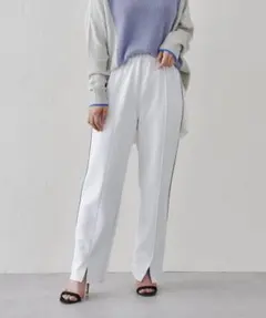 リバーシブルポンチパンツ リバーシブルパンツ テーパードパンツ グレー ホワイトのサムネイル