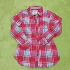 H&M130cmチュニック丈シャツ