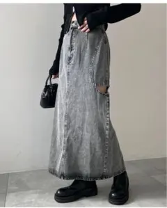 WEGO デニムロングスカートのサムネイル